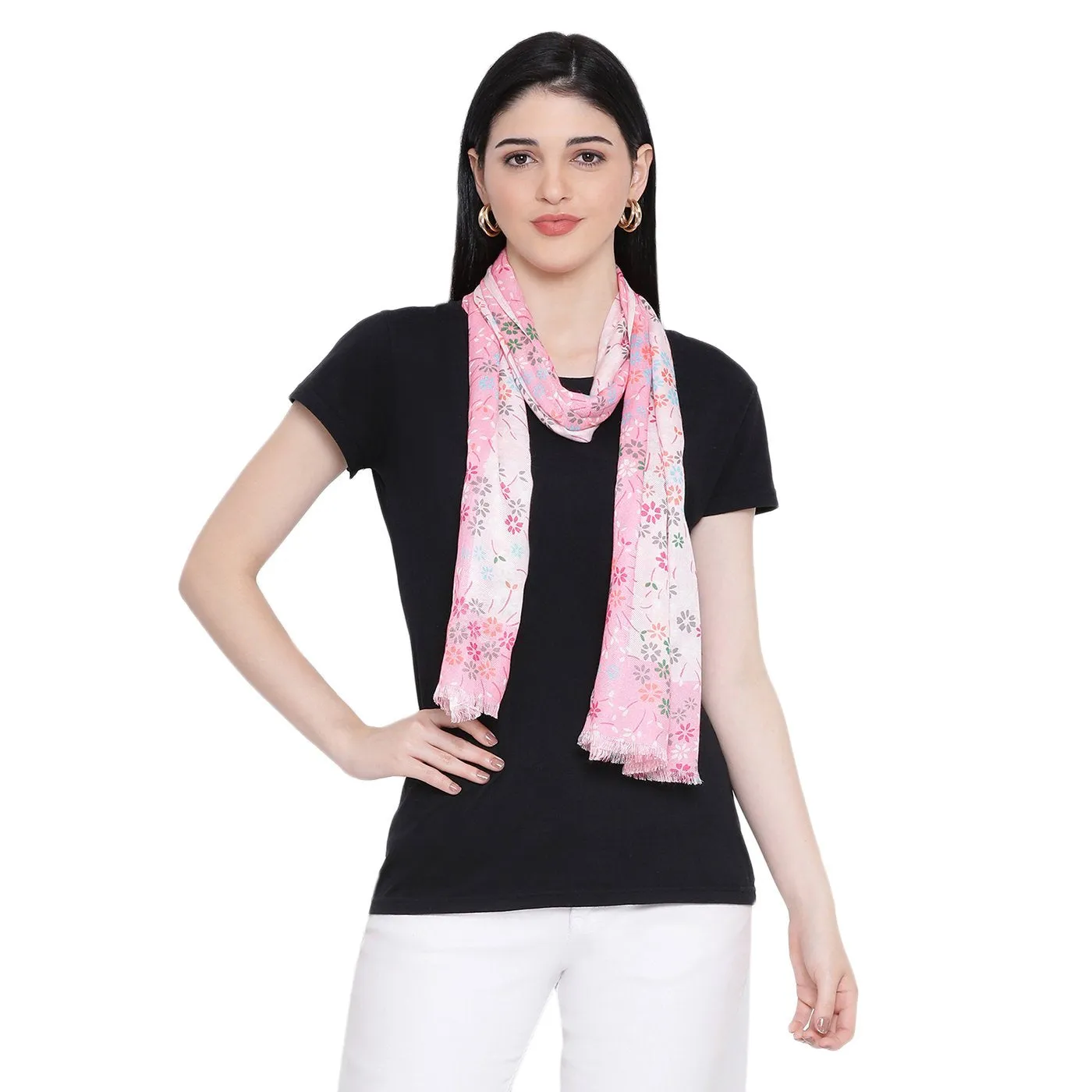 Dotted Blossom Printed Summer Stole