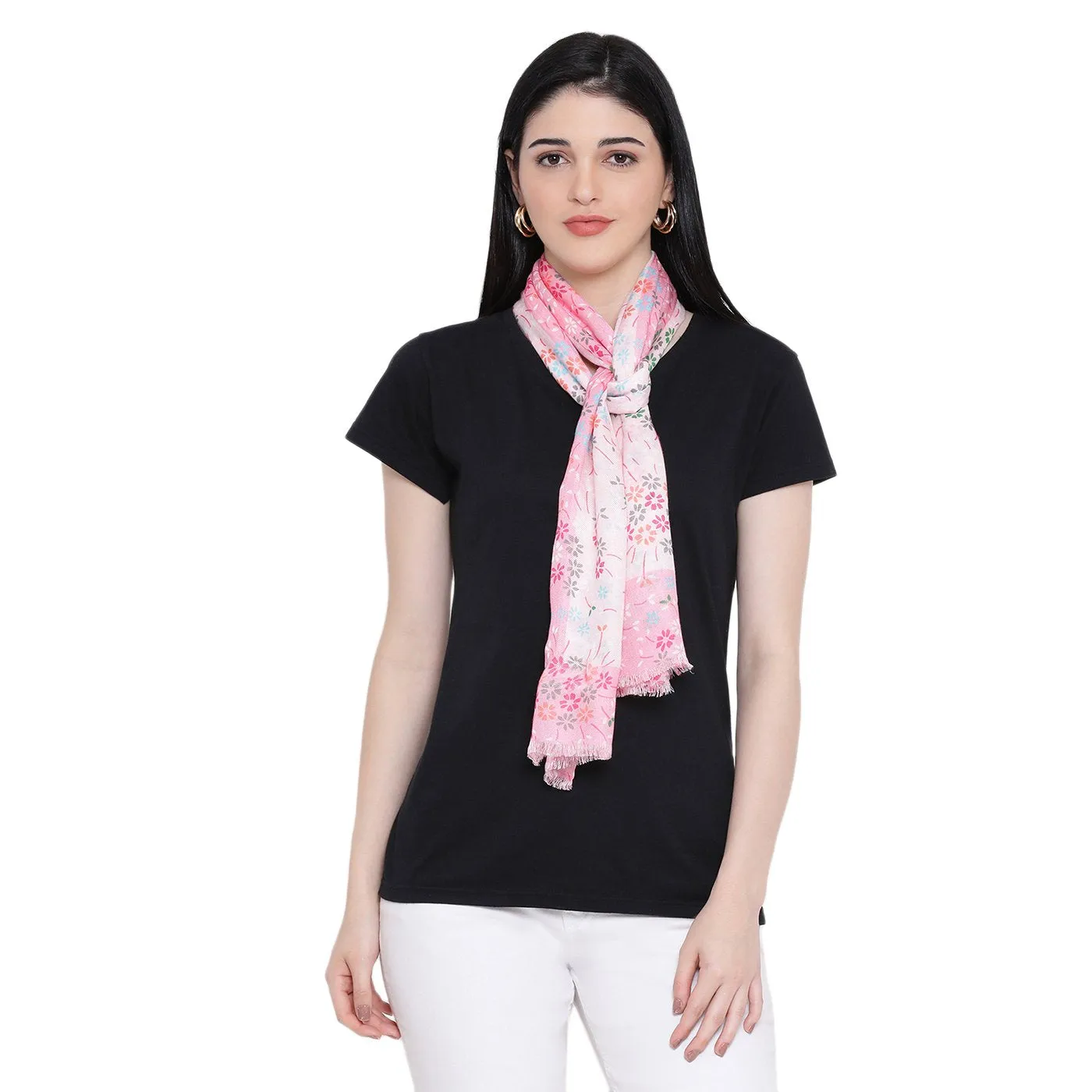 Dotted Blossom Printed Summer Stole