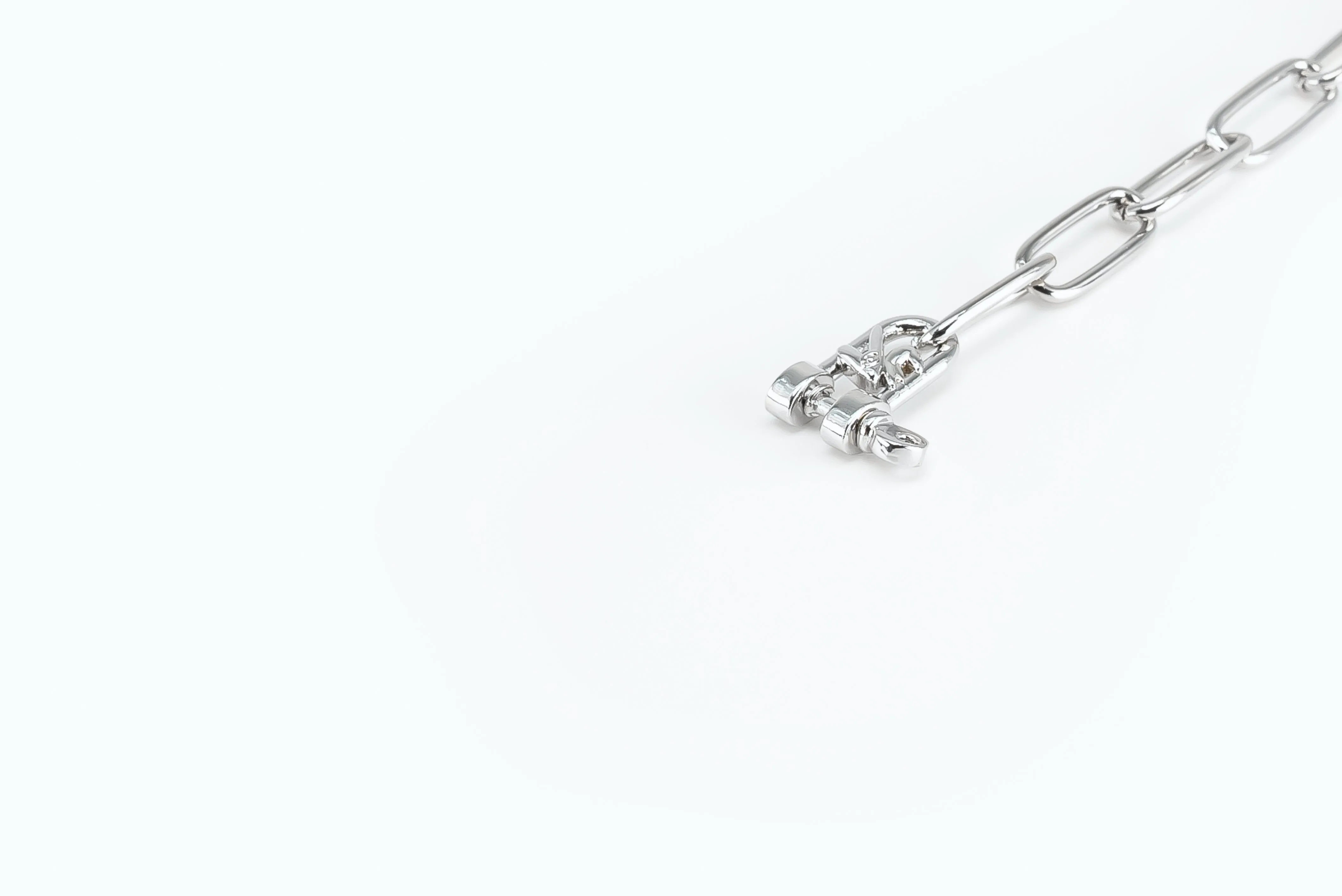 Electro Signature Chain Bracelet Silver Green