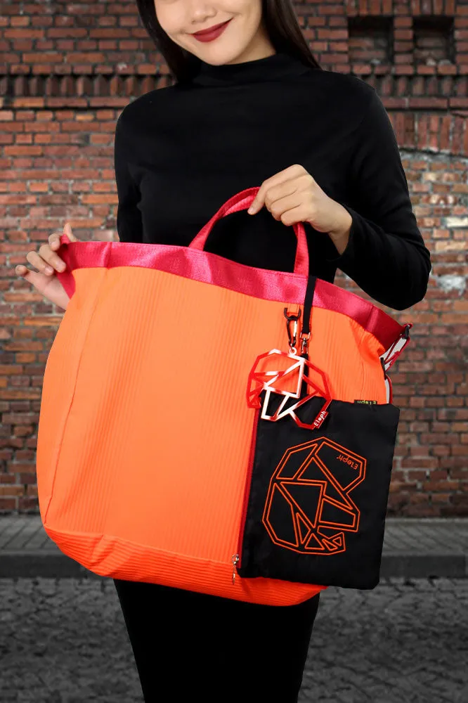 ELEPH WORKING BAG PLEAT - L  : Orange