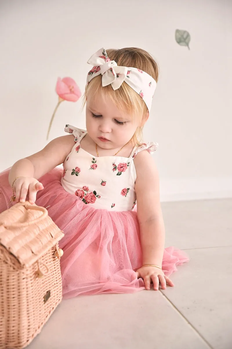 Eloise Dusty Pink Floral Baby Tutu Dress