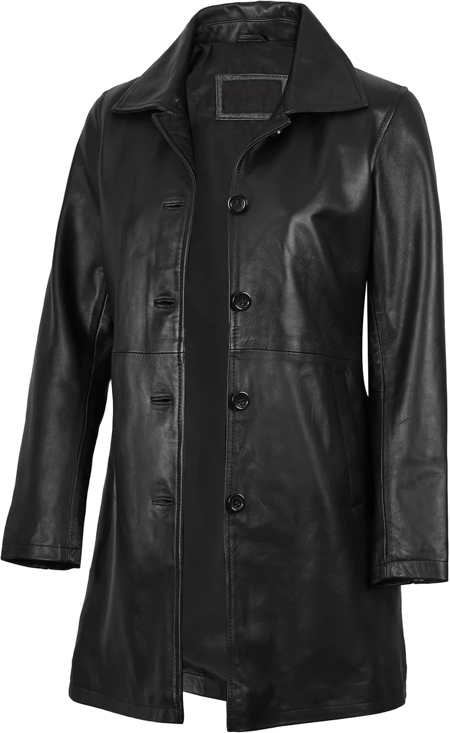 fjackets Lambskin Leather 3/4 Coat - A Fusion of Timeless Style & Modern Sophistication for Women