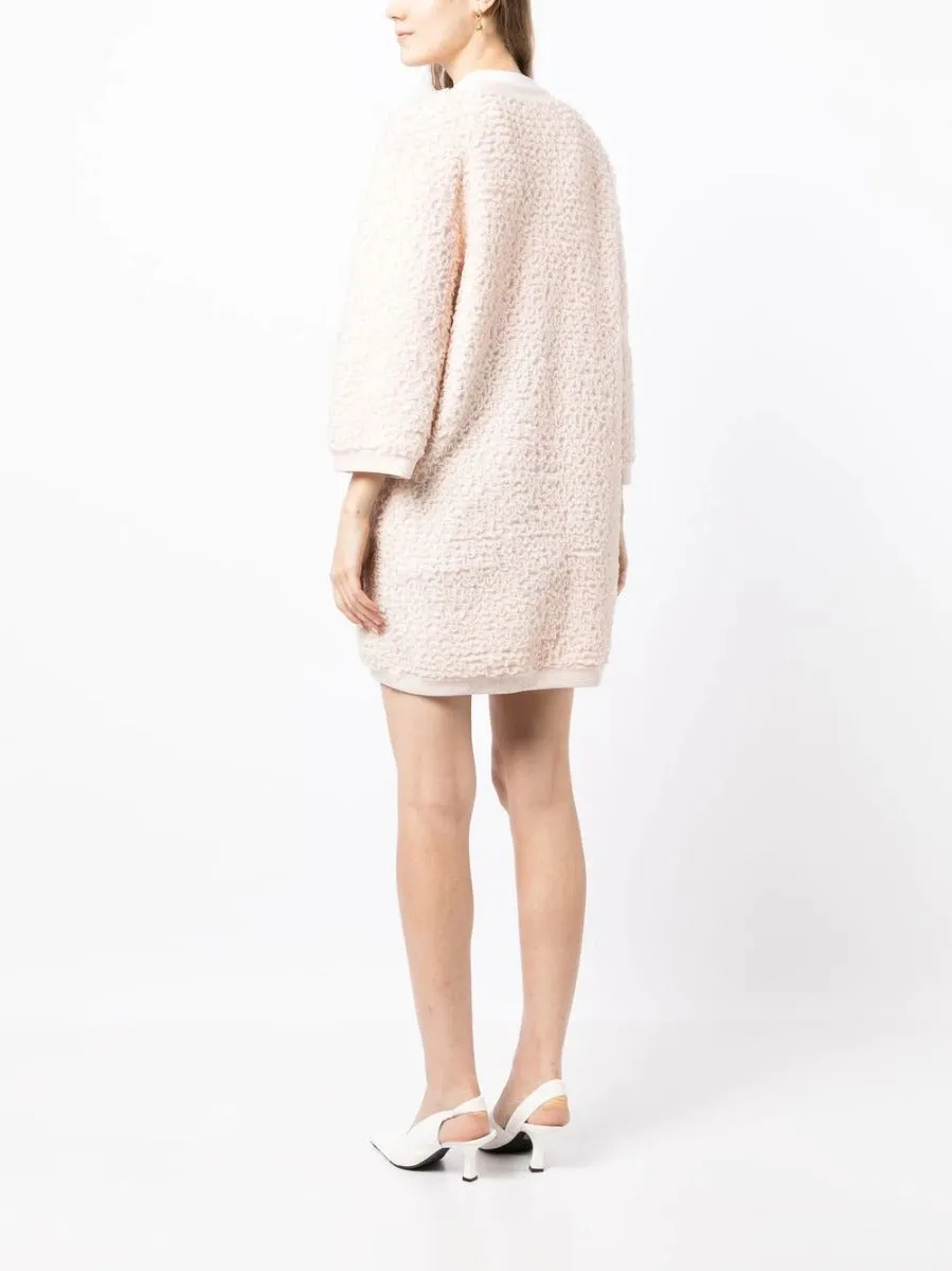 Frilled Round-Neck Jacket
