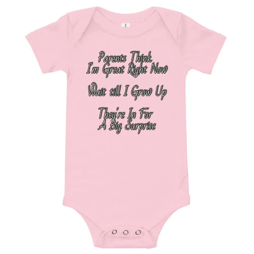 GG - Baby short sleeve one piece - Parents Think