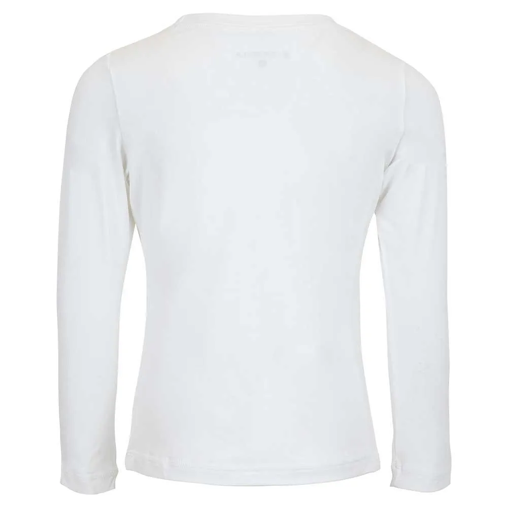 Girls' UV Colors Long Sleeve Tennis Top White