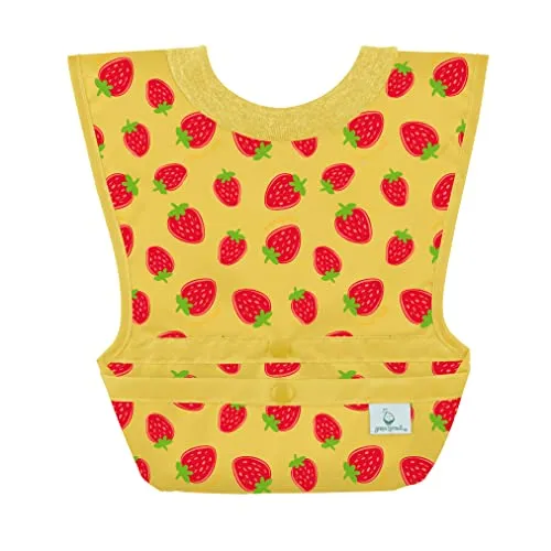 Green Sprouts Pull Over Food Bib Yellow Berries 6 18 Months