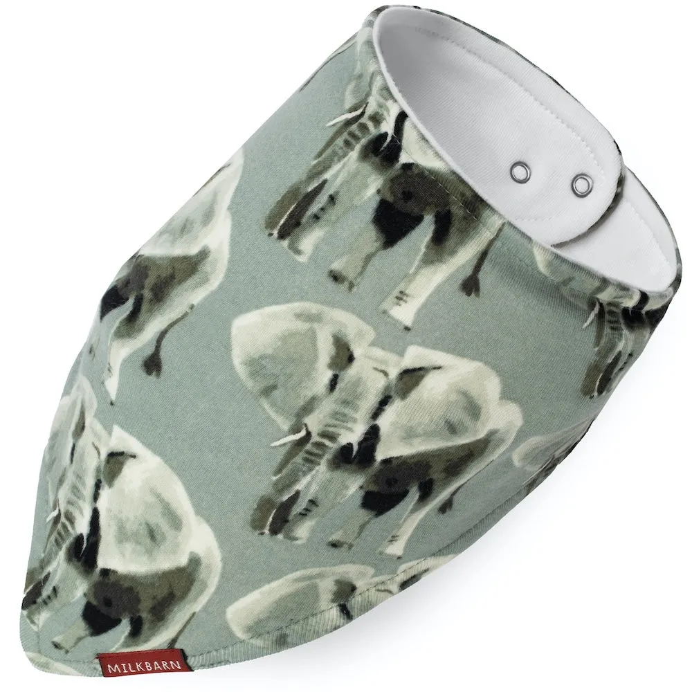 Greige Baby Kerchief Bib