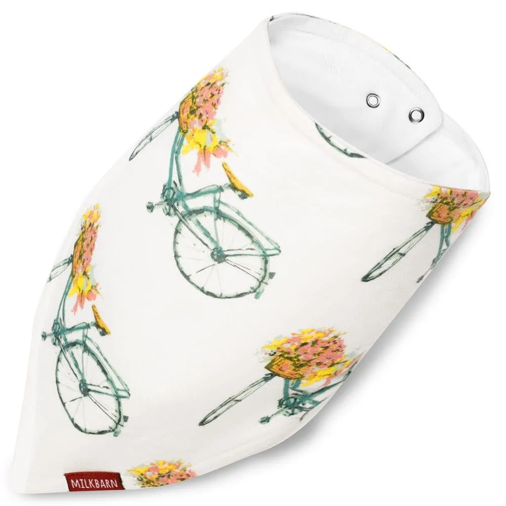 Greige Baby Kerchief Bib