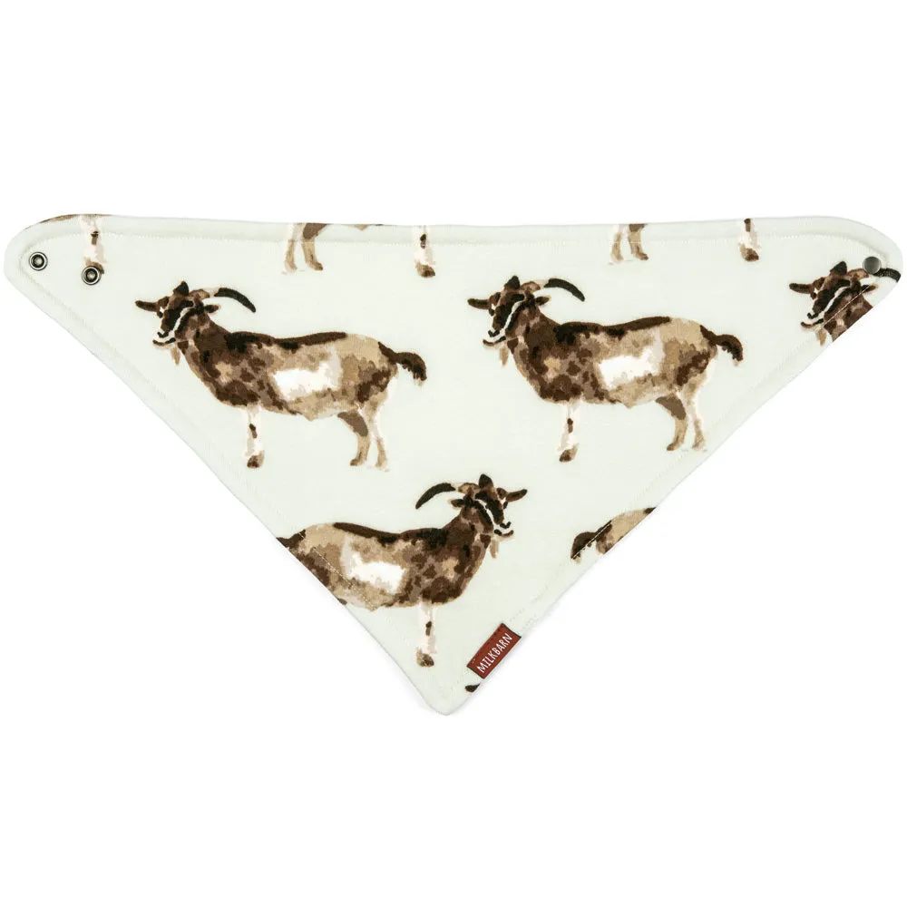 Greige Baby Kerchief Bib