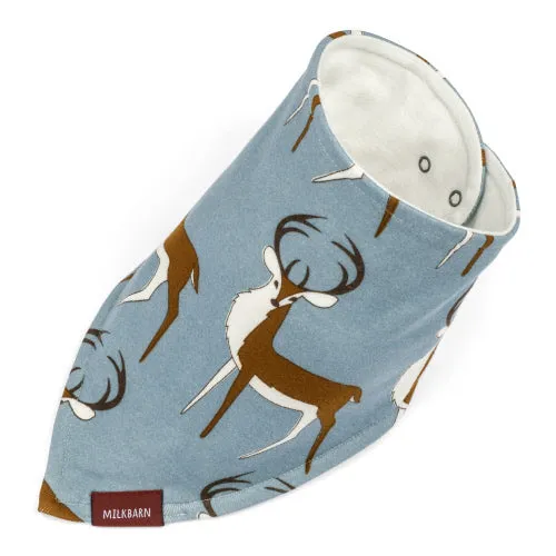 Greige Baby Kerchief Bib