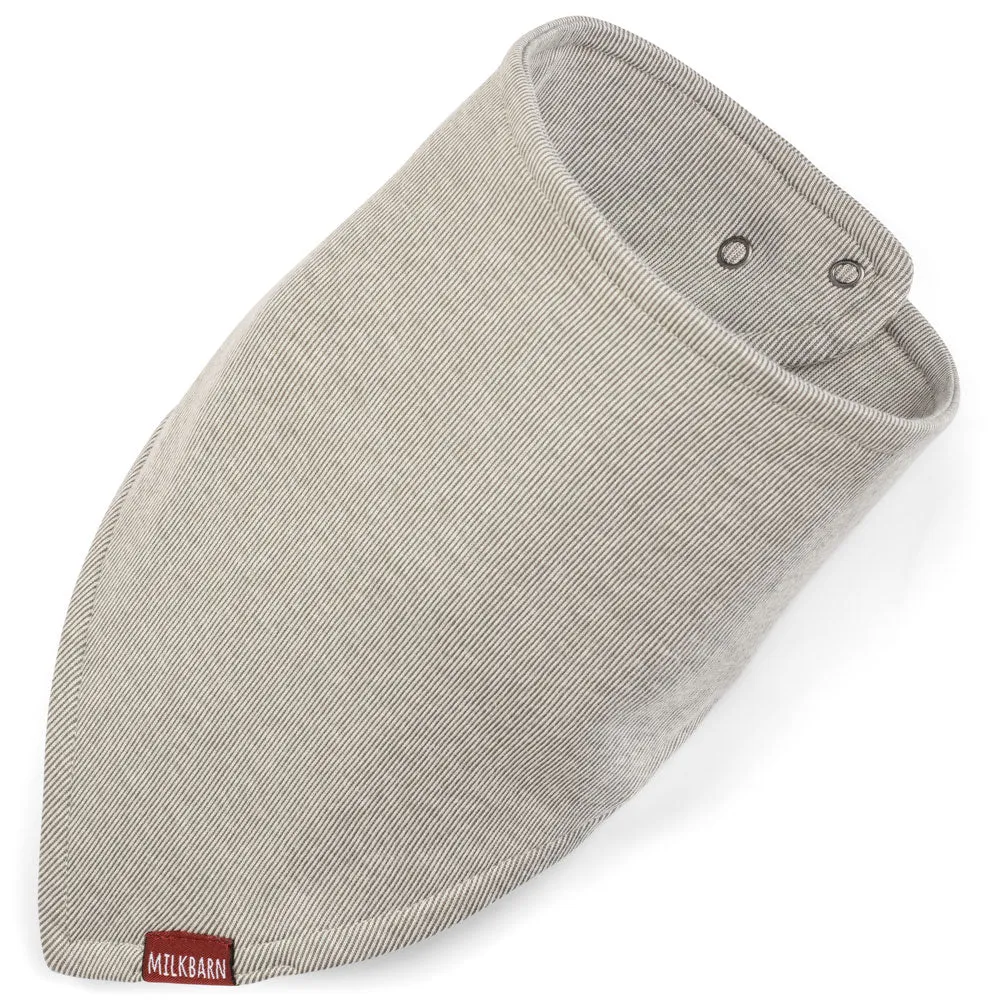 Greige Baby Kerchief Bib