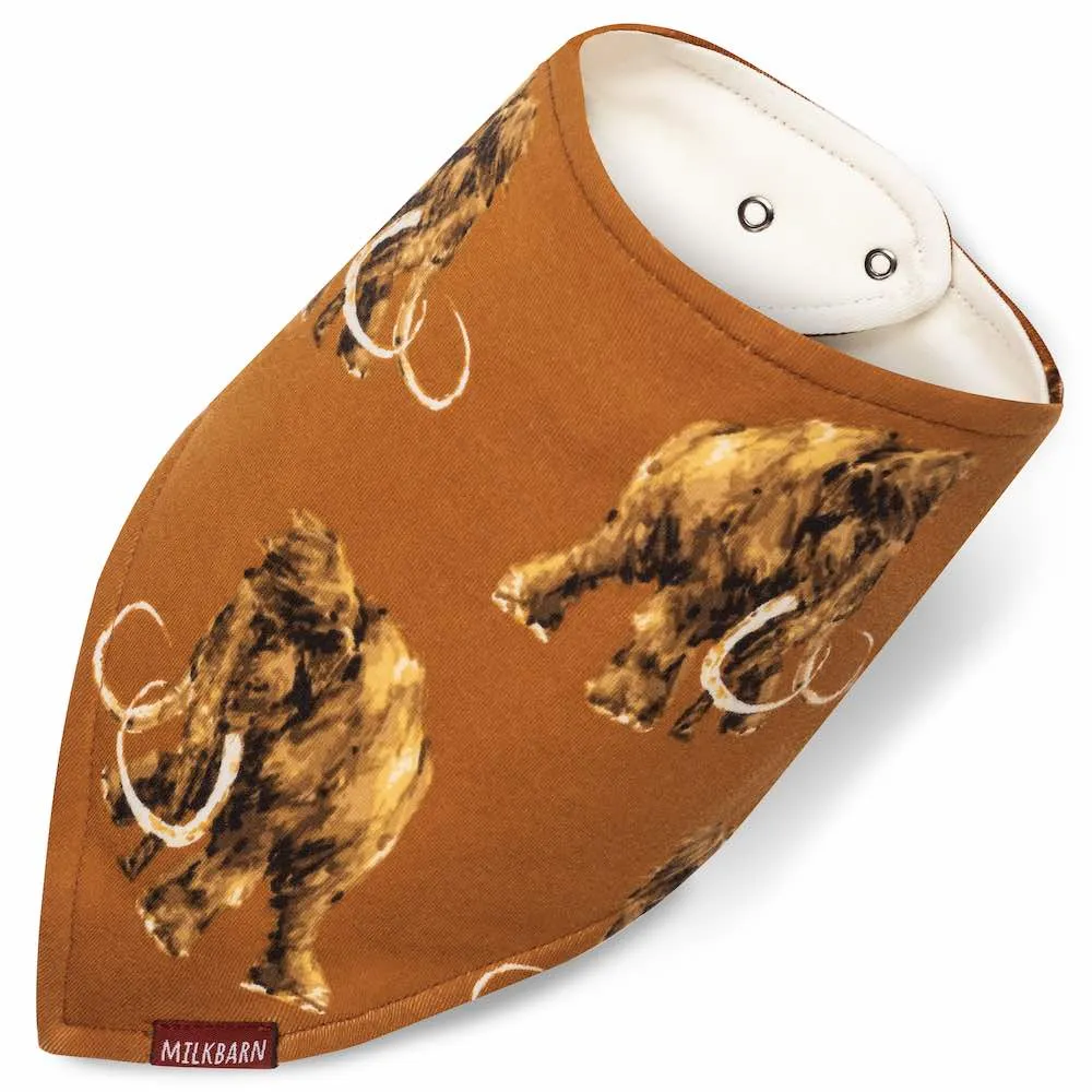 Greige Baby Kerchief Bib