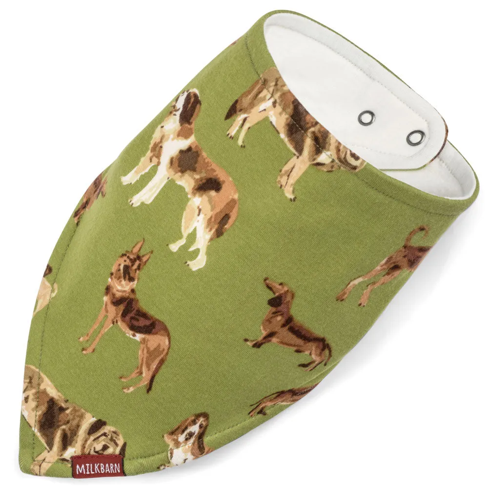 Greige Baby Kerchief Bib