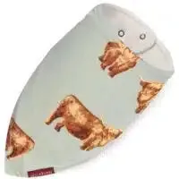 Greige Baby Kerchief Bib