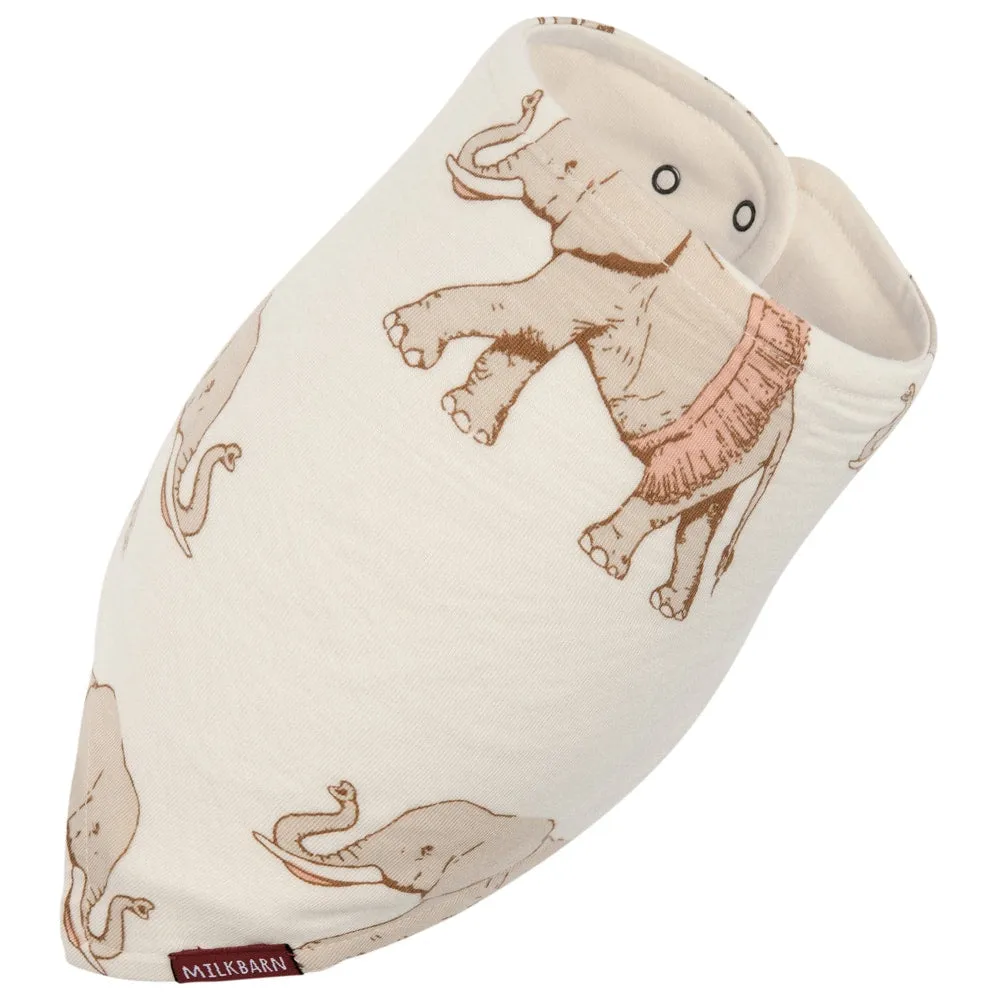Greige Baby Kerchief Bib