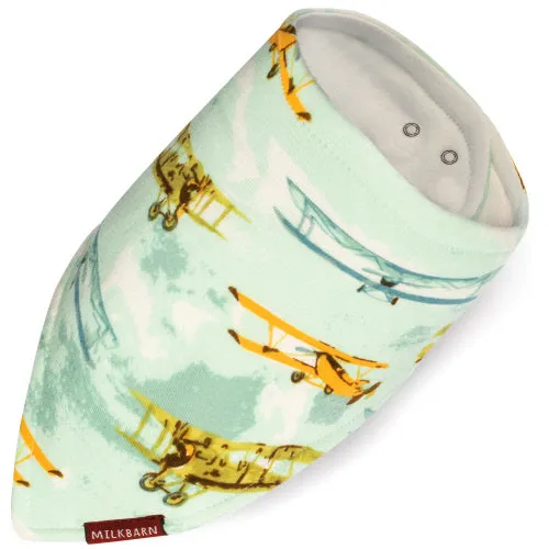 Greige Baby Kerchief Bib