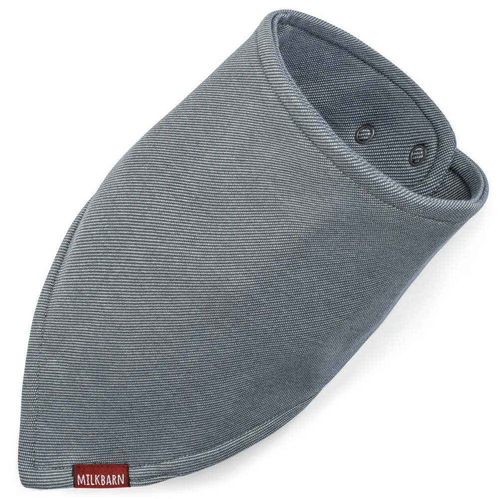 Greige Baby Kerchief Bib
