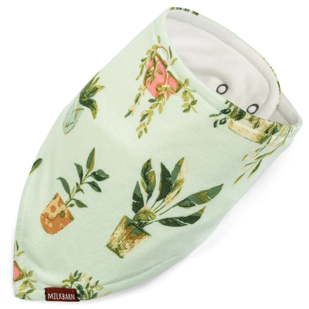 Greige Baby Kerchief Bib