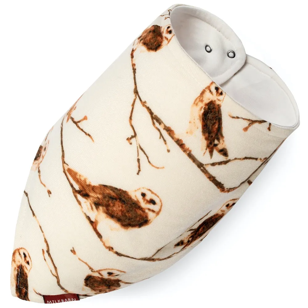 Greige Baby Kerchief Bib