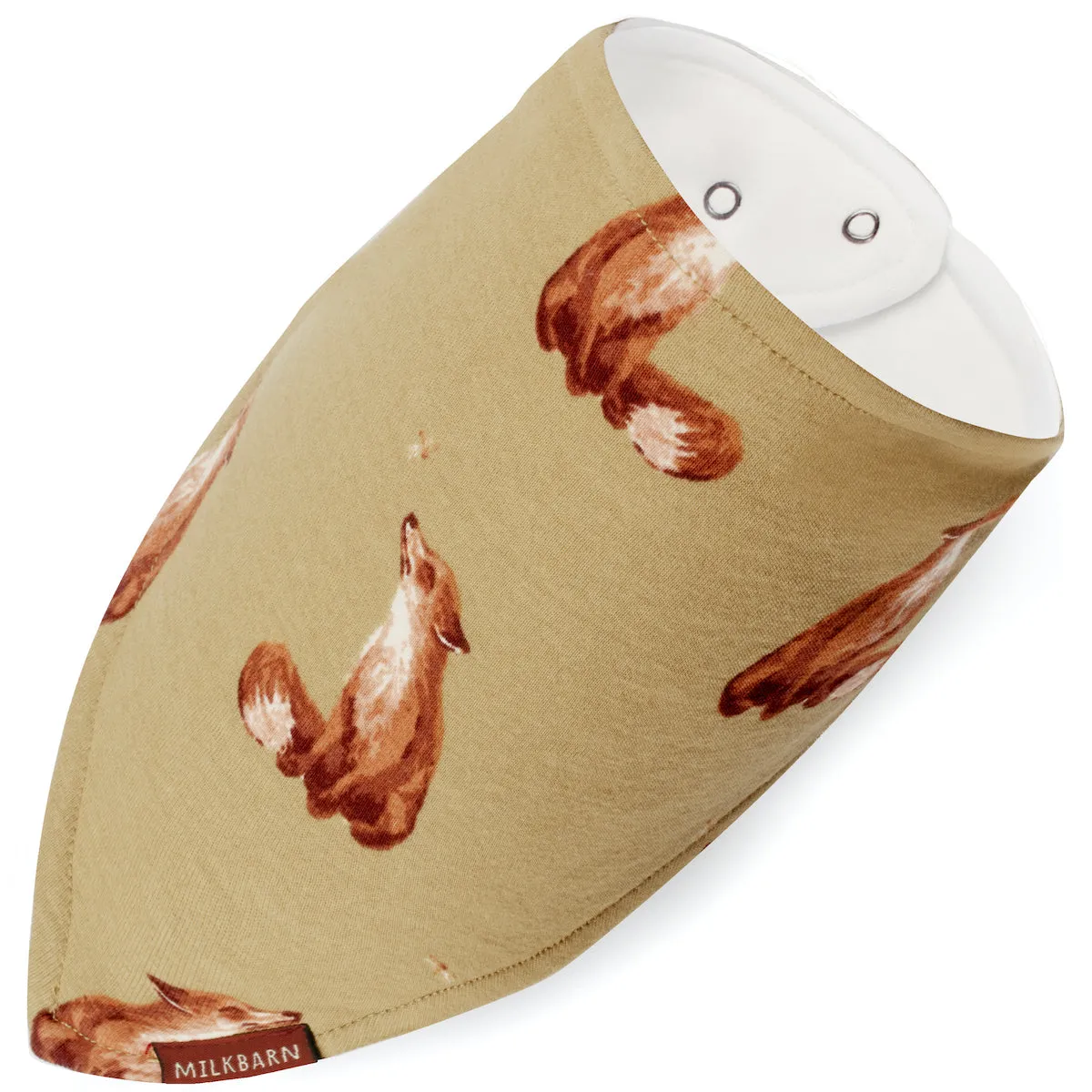 Greige Baby Kerchief Bib
