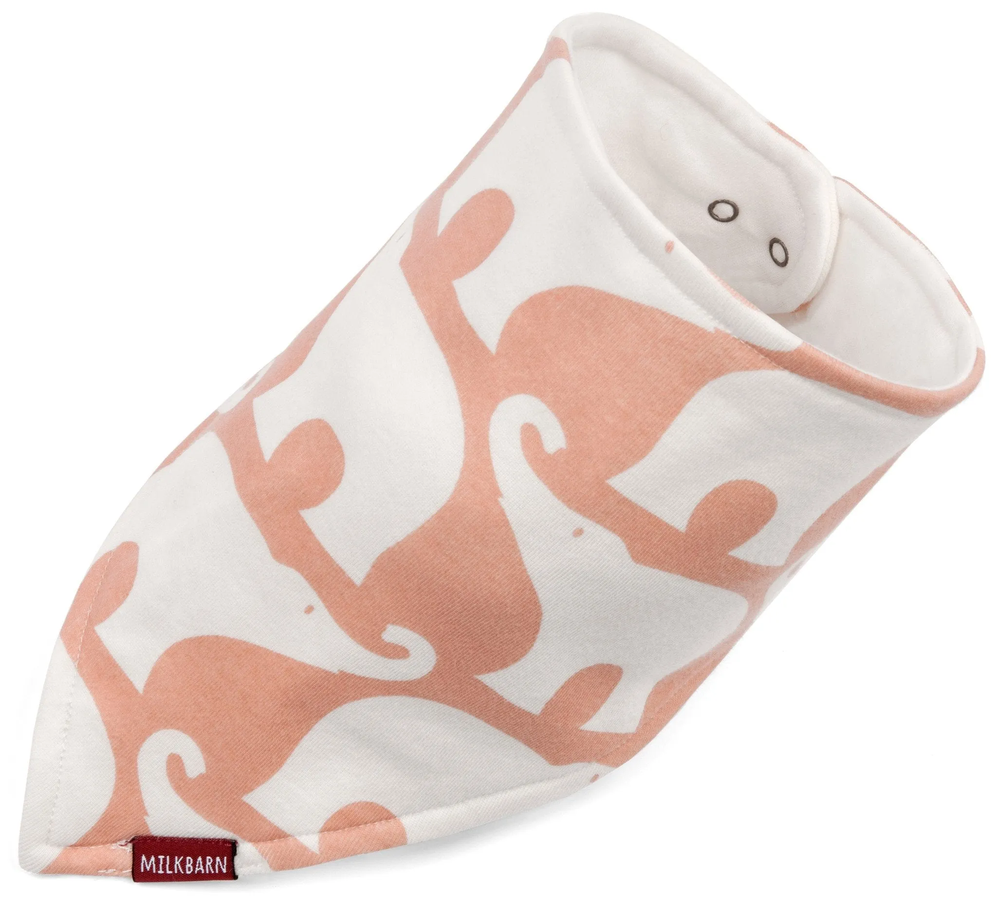 Greige Baby Kerchief Bib