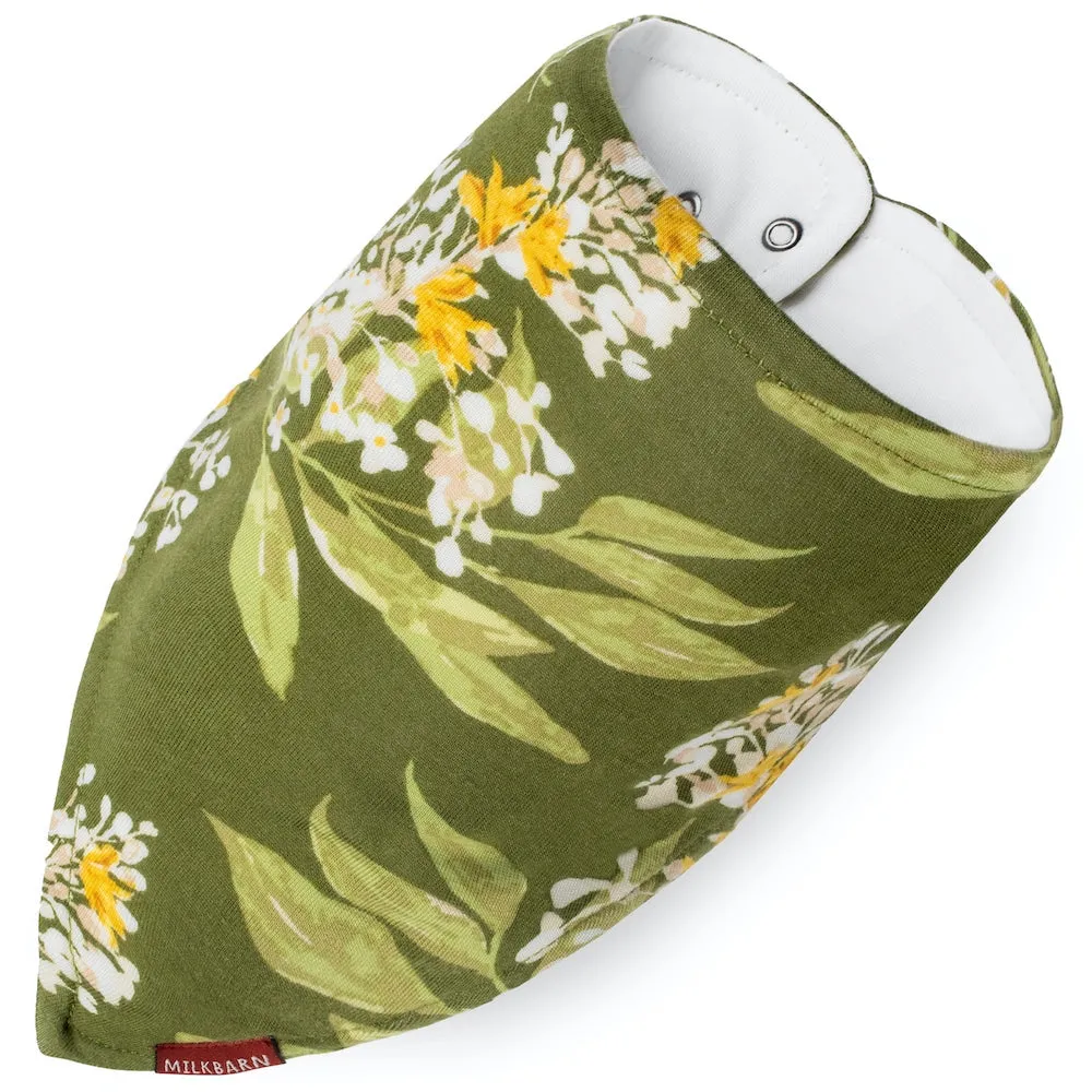 Greige Baby Kerchief Bib