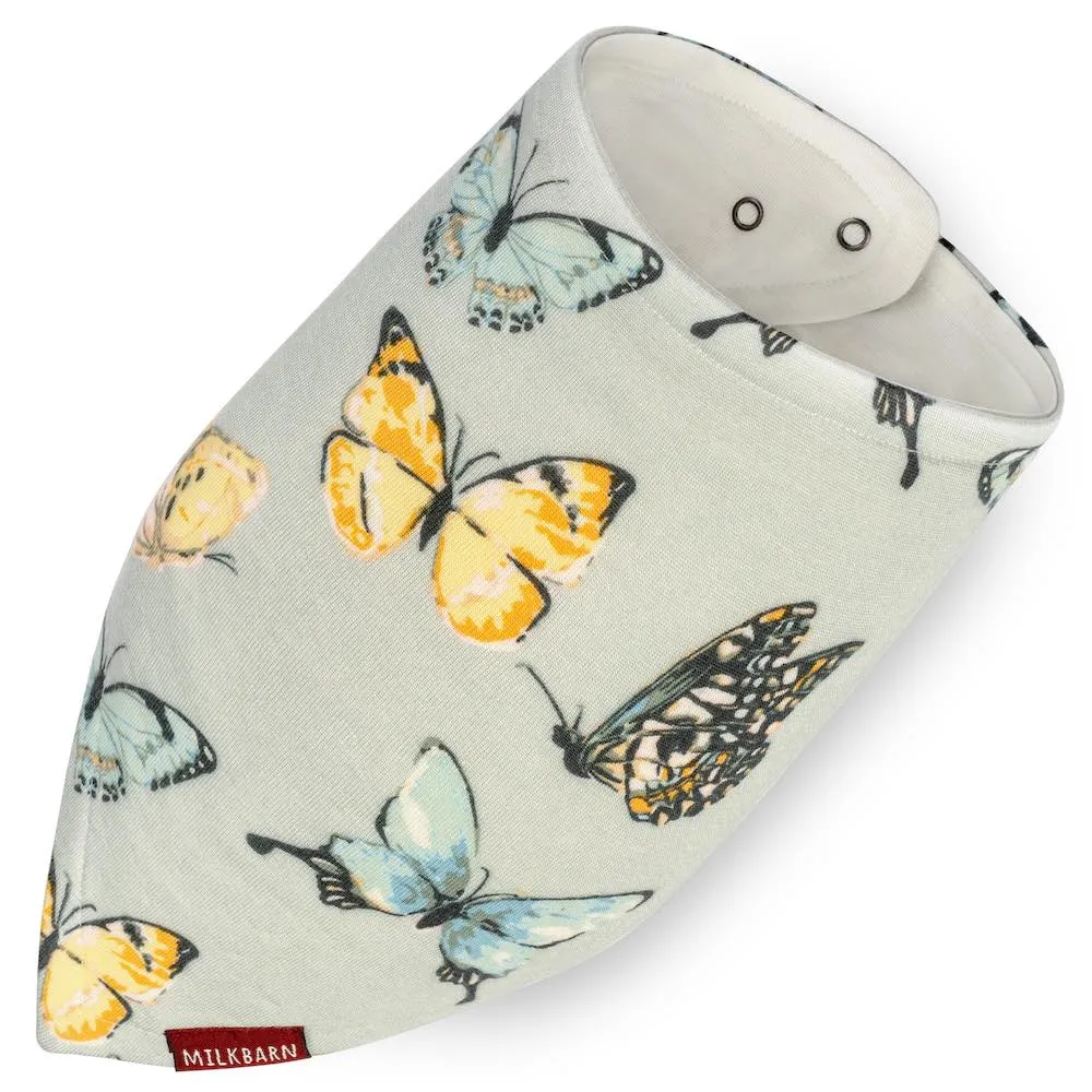 Greige Baby Kerchief Bib