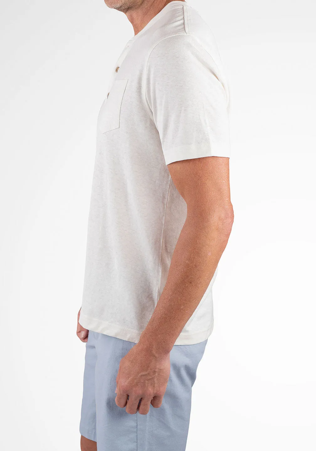Hemp Cotton Jersey Henley