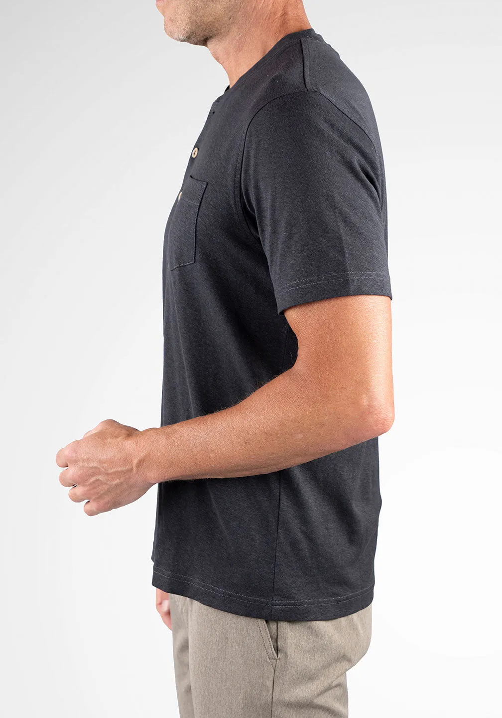 Hemp Cotton Jersey Henley