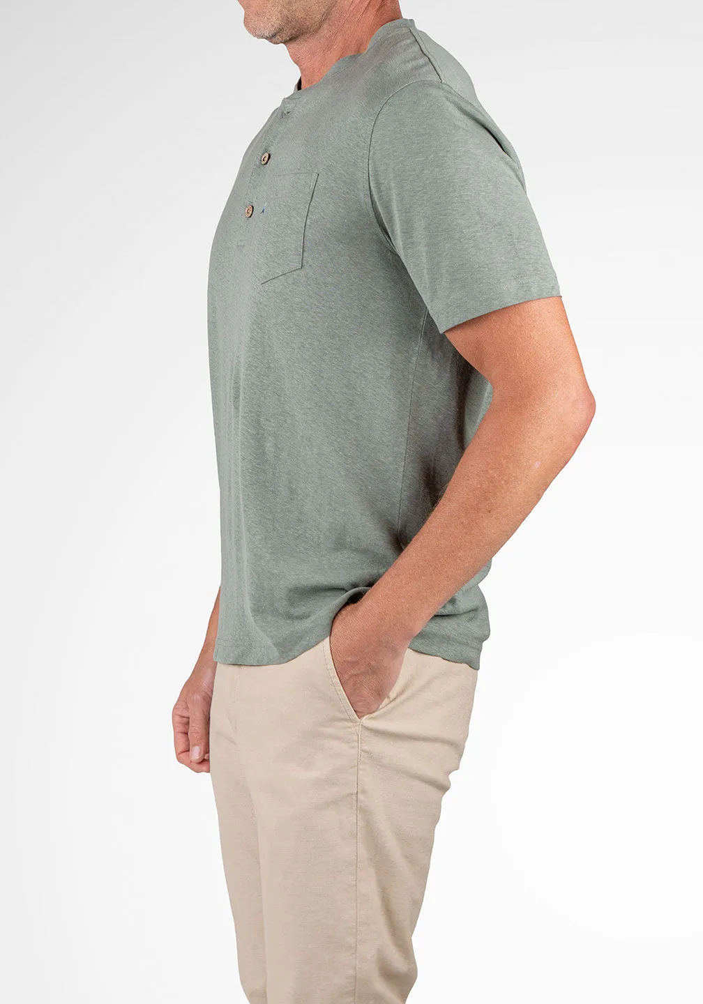 Hemp Cotton Jersey Henley
