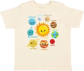 inktastic Cute Planets, Solar System, Space, Cosmos, Galaxy Toddler T-Shirt