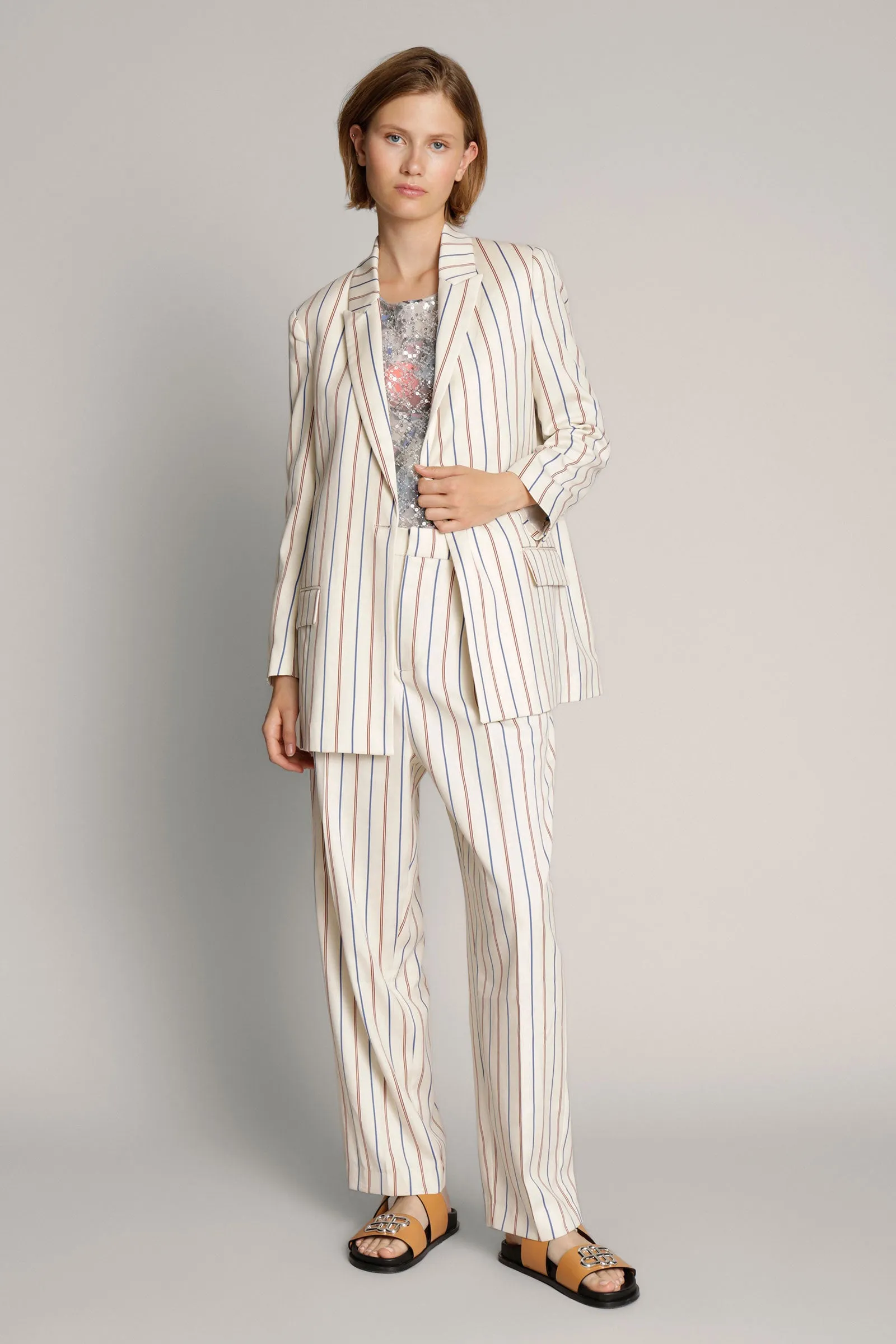 Jacob Striped Polyester-Blended Blazer