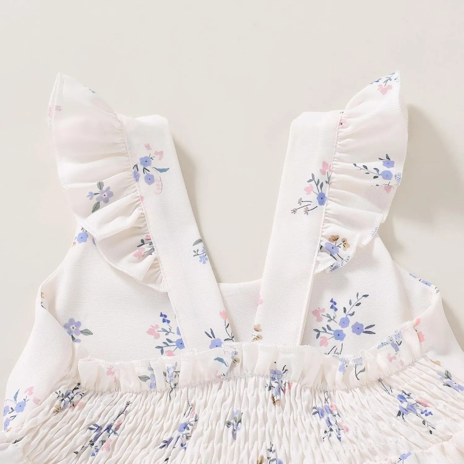 Kids Toddler Baby Girls Rainbow Dress Princess Sleeveless Beach Butterfly Sundress