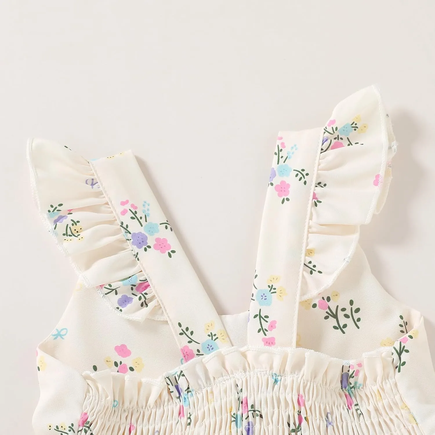Kids Toddler Baby Girls Rainbow Dress Princess Sleeveless Beach Butterfly Sundress