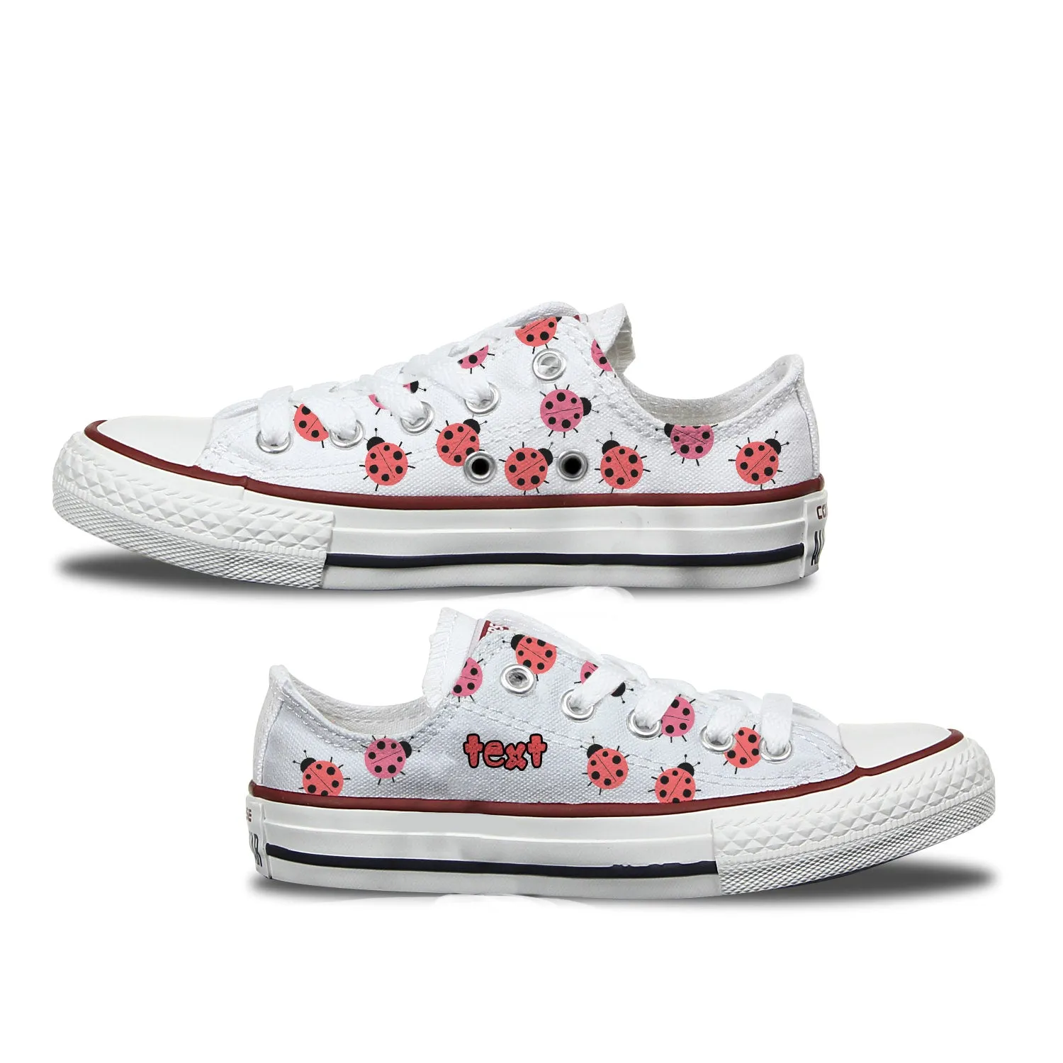 Ladybug Toddler Custom Converse