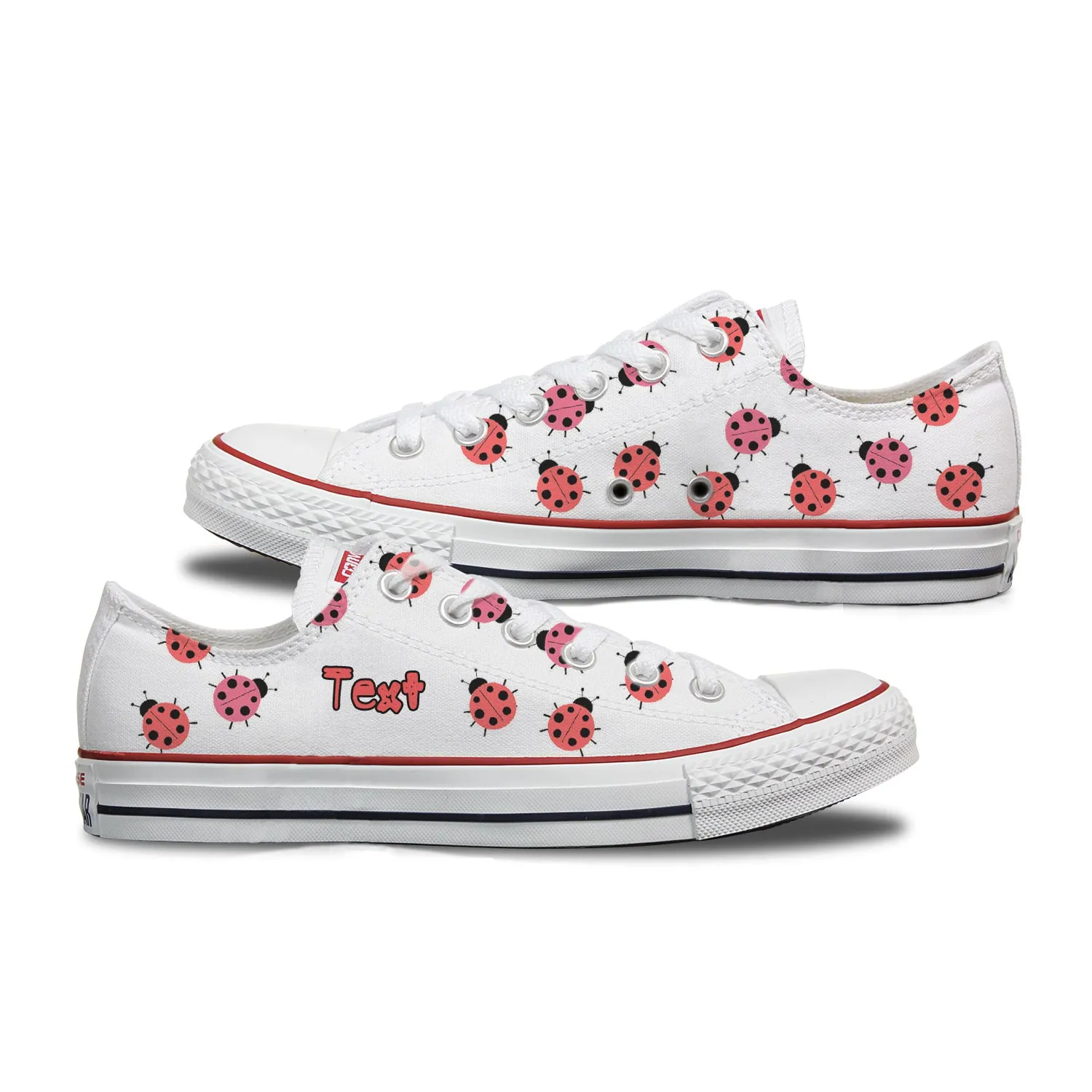 Ladybug Toddler Custom Converse
