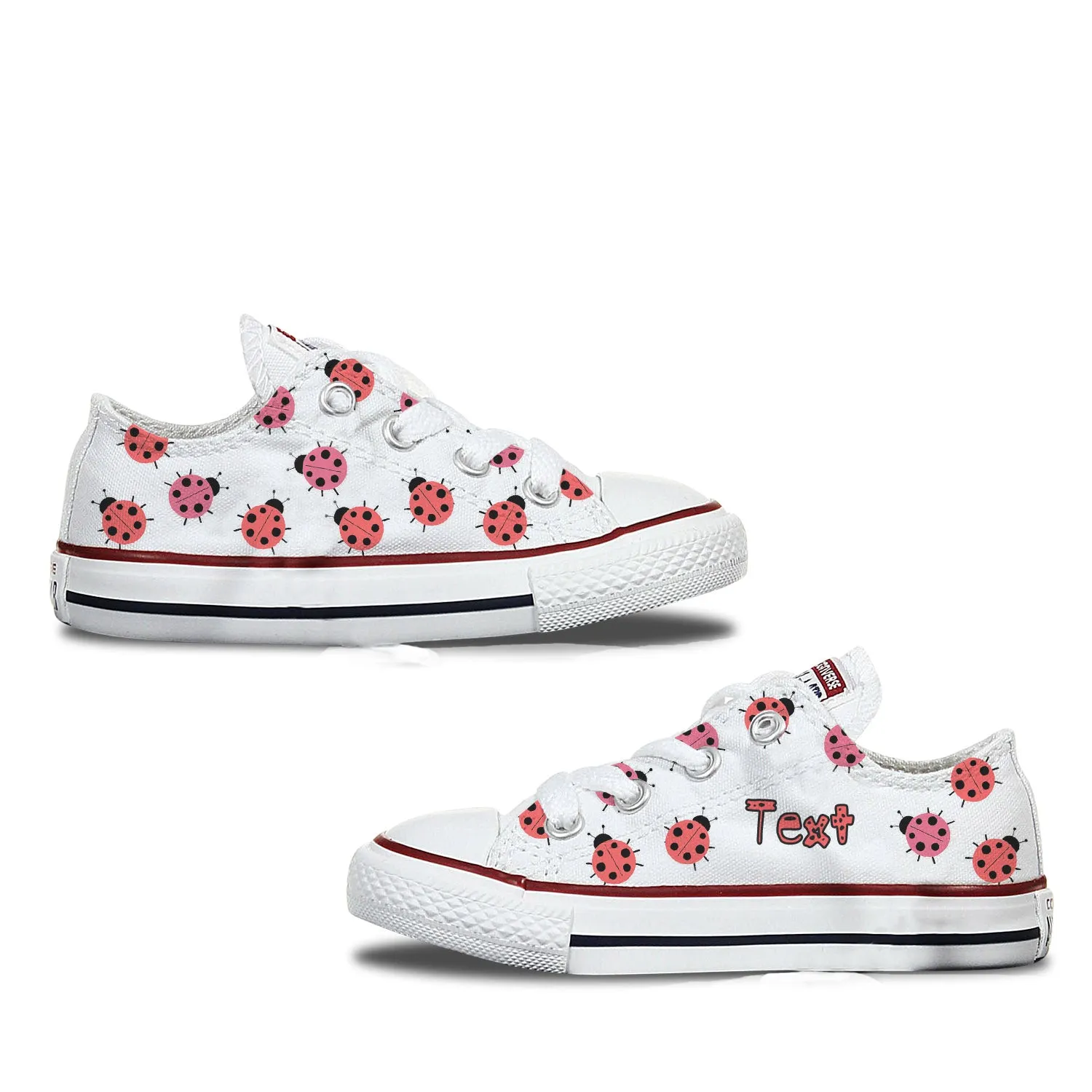 Ladybug Toddler Custom Converse