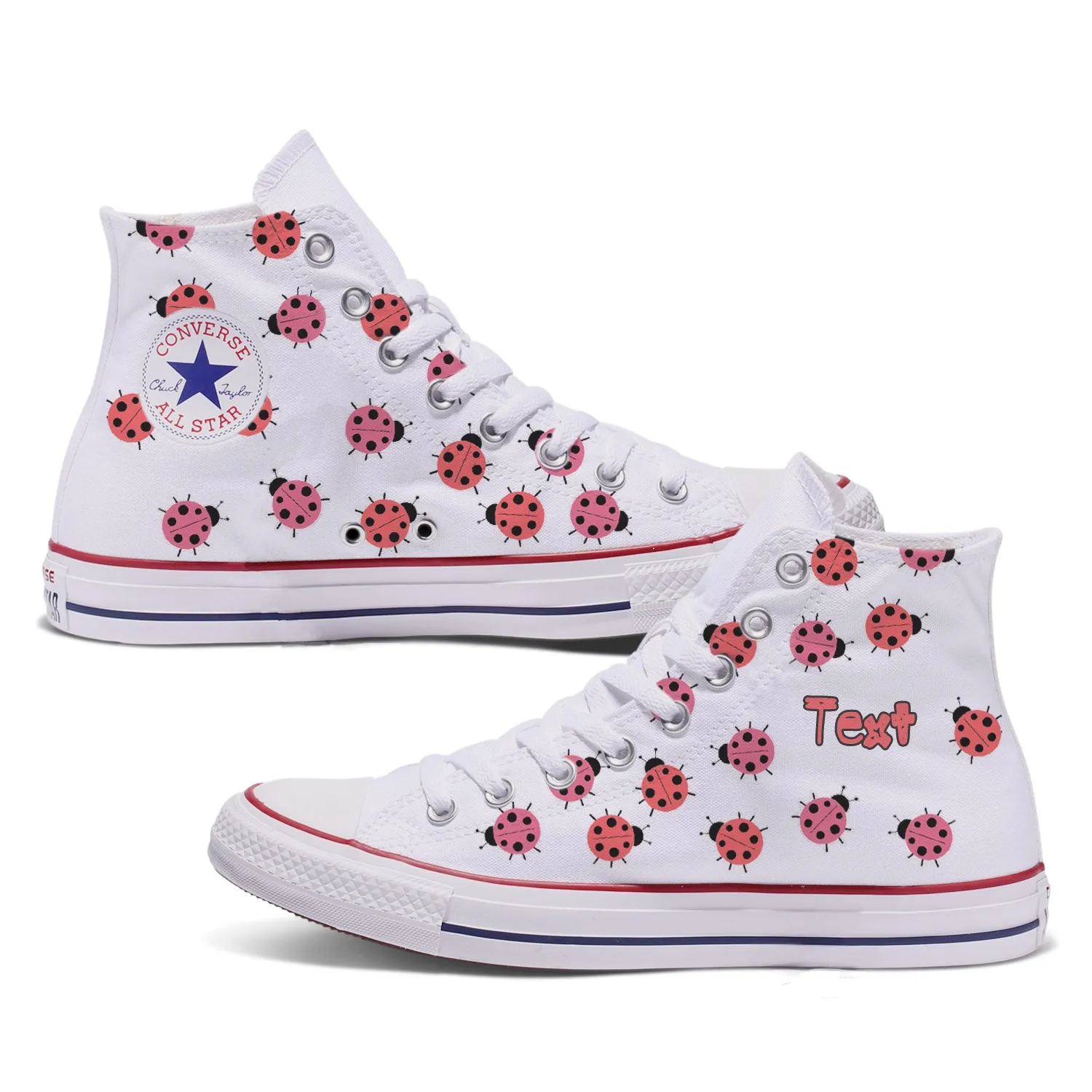 Ladybug Toddler Custom Converse