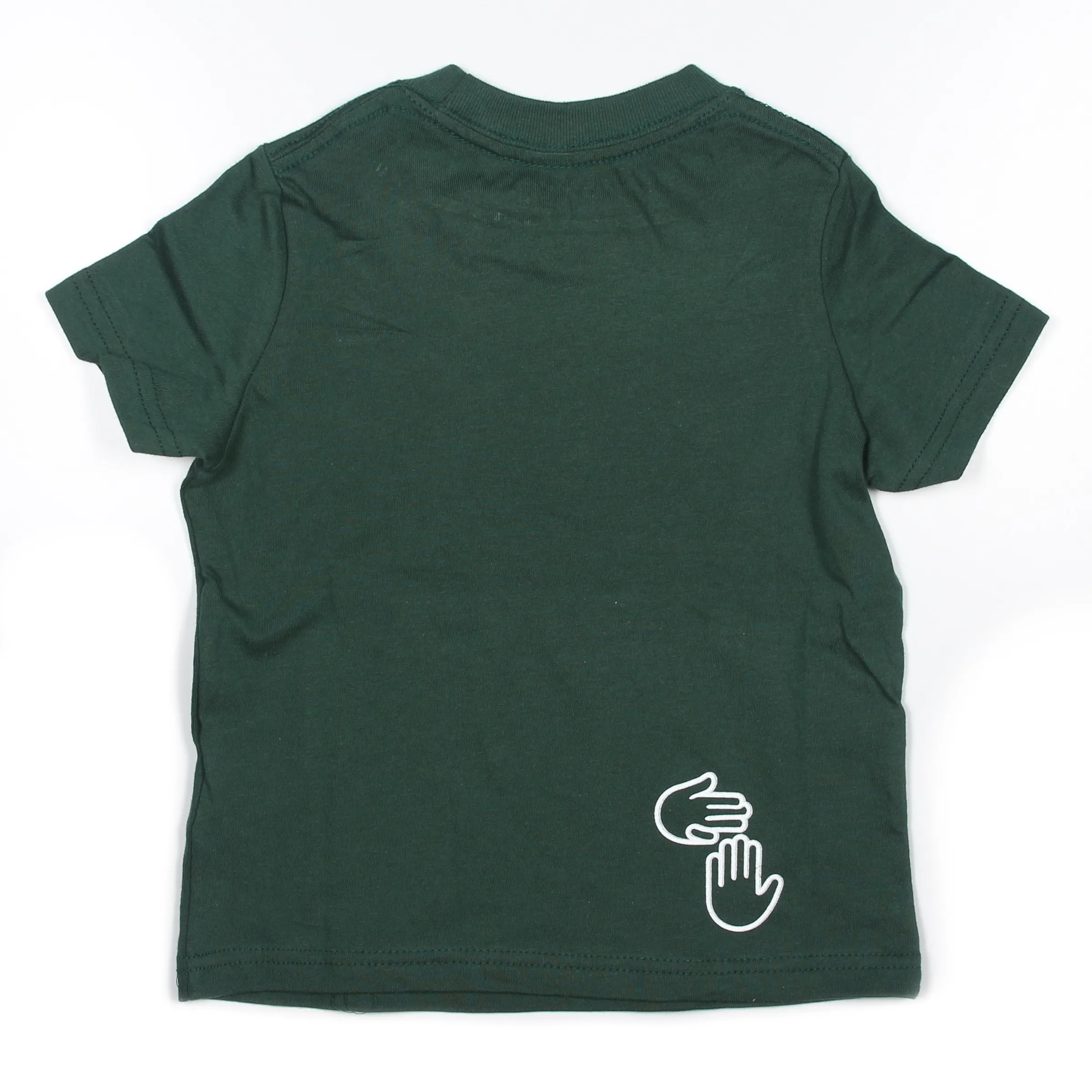 Michigan Hands Toddler Tee (Green & White)