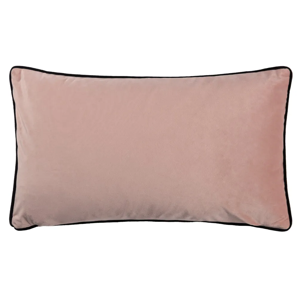 Moriyo Piped Velvet Cushion Blush