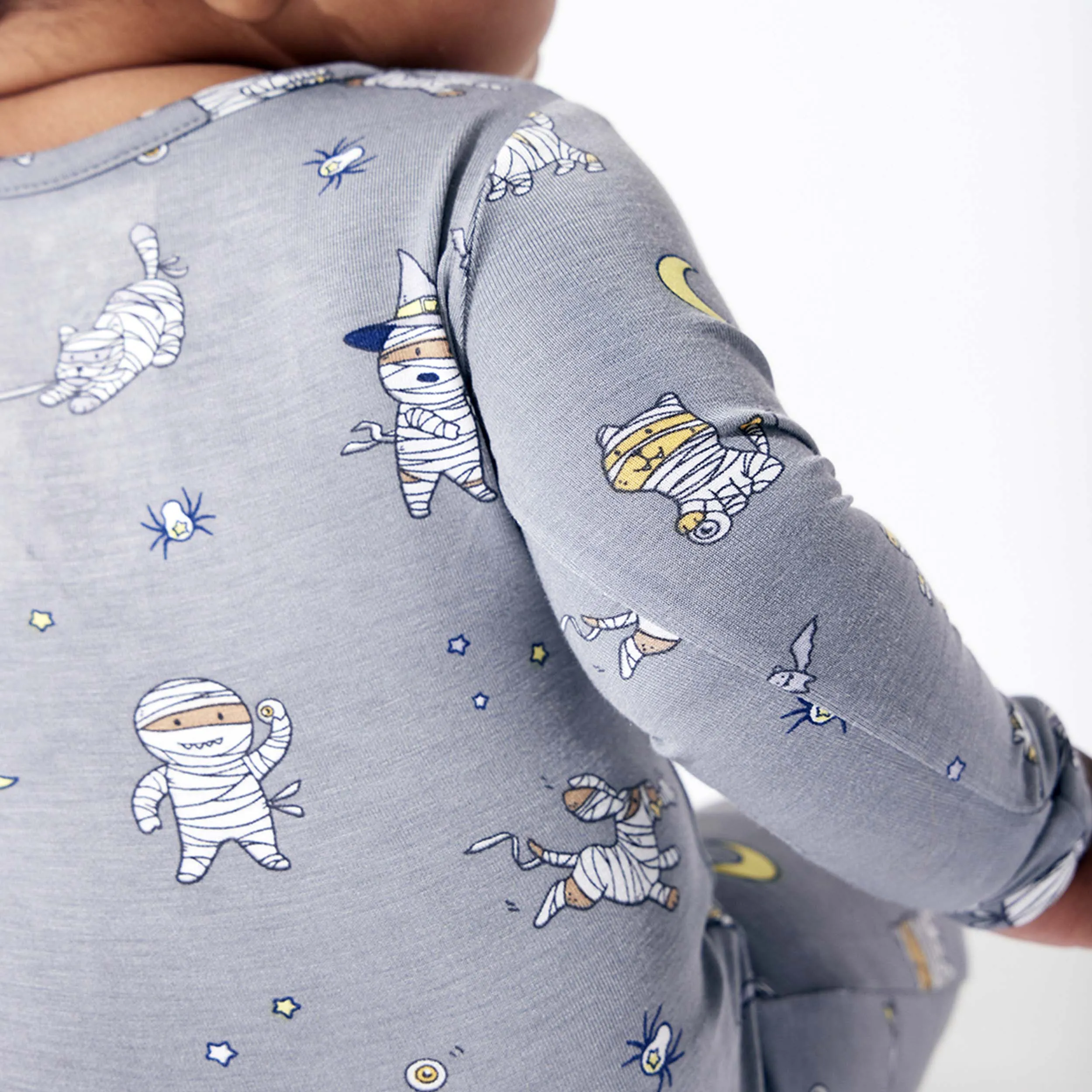 Mummies Halloween Bamboo Convertible Footie
