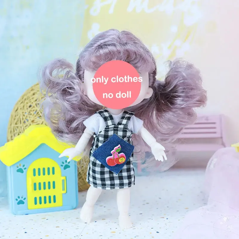New 16 cm BJD Mini Doll | 13 Movable Joints | Girl with 3D Big Eyes | DIY Toy with Clothes | 1/12 Fashion Doll