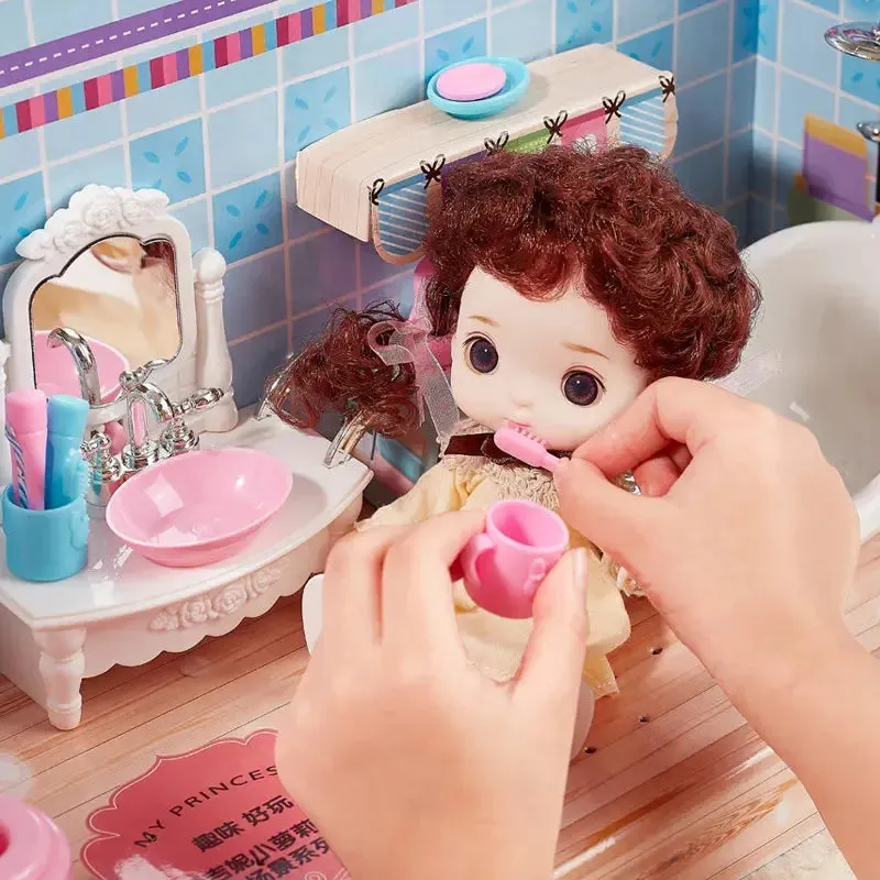 New 16 cm BJD Mini Doll | 13 Movable Joints | Girl with 3D Big Eyes | DIY Toy with Clothes | 1/12 Fashion Doll