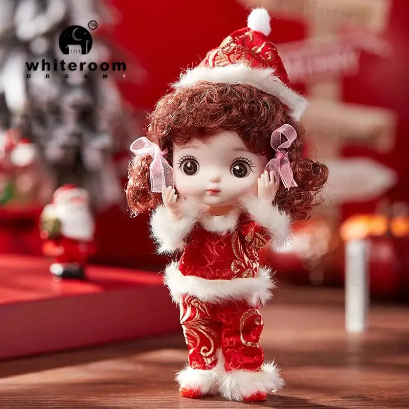 New 16 cm BJD Mini Doll | 13 Movable Joints | Girl with 3D Big Eyes | DIY Toy with Clothes | 1/12 Fashion Doll