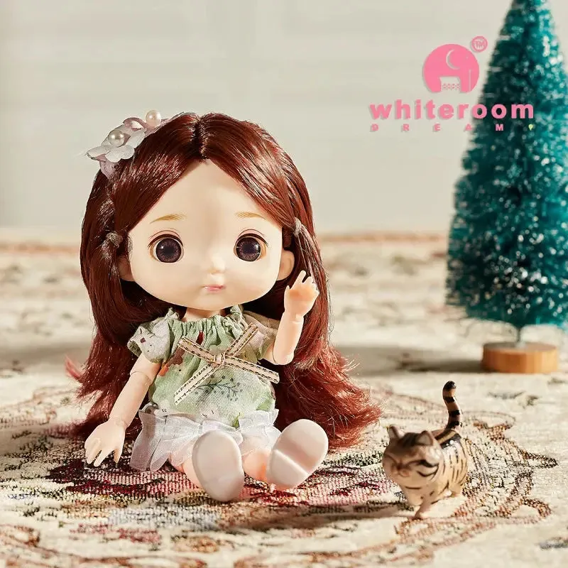 New 16 cm BJD Mini Doll | 13 Movable Joints | Girl with 3D Big Eyes | DIY Toy with Clothes | 1/12 Fashion Doll