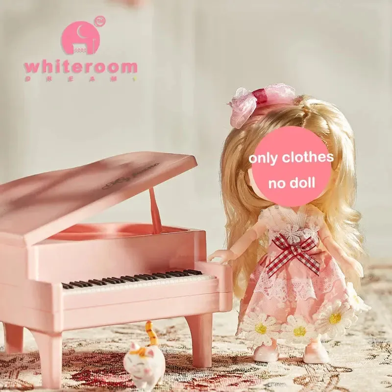 New 16 cm BJD Mini Doll | 13 Movable Joints | Girl with 3D Big Eyes | DIY Toy with Clothes | 1/12 Fashion Doll