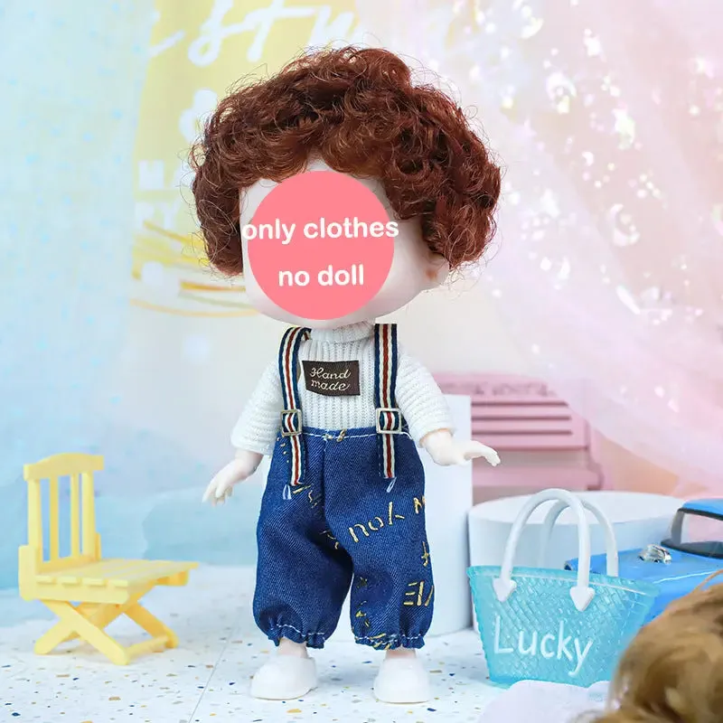 New 16 cm BJD Mini Doll | 13 Movable Joints | Girl with 3D Big Eyes | DIY Toy with Clothes | 1/12 Fashion Doll