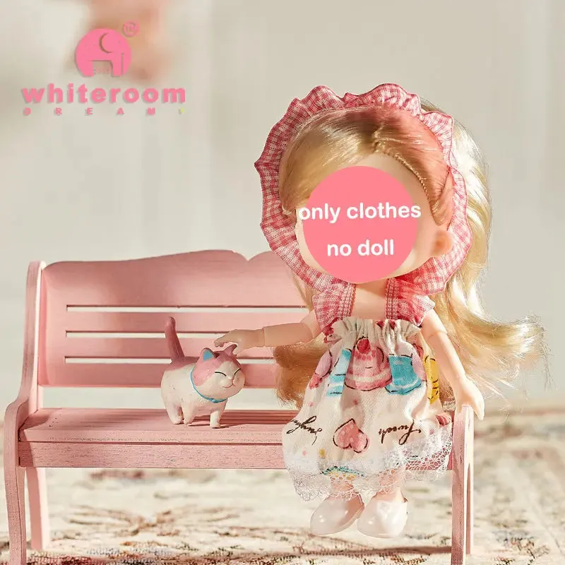 New 16 cm BJD Mini Doll | 13 Movable Joints | Girl with 3D Big Eyes | DIY Toy with Clothes | 1/12 Fashion Doll