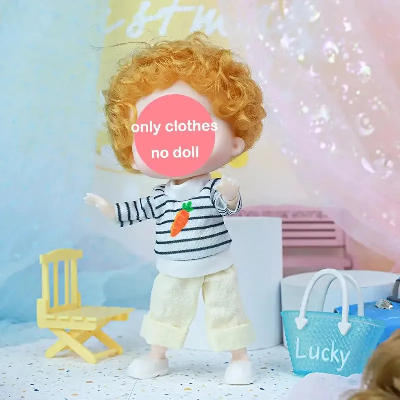 New 16 cm BJD Mini Doll | 13 Movable Joints | Girl with 3D Big Eyes | DIY Toy with Clothes | 1/12 Fashion Doll