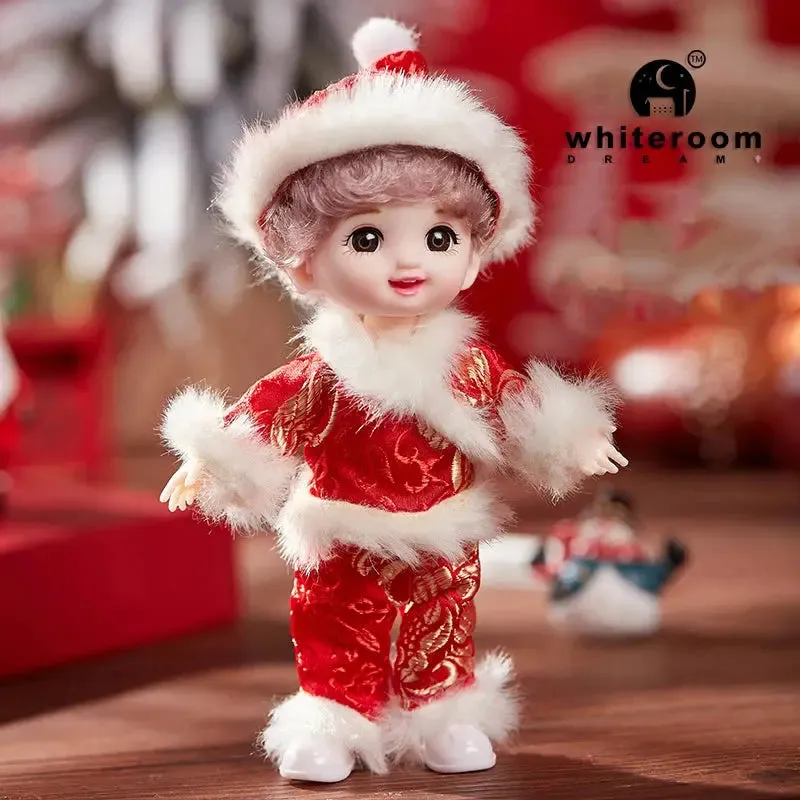 New 16 cm BJD Mini Doll | 13 Movable Joints | Girl with 3D Big Eyes | DIY Toy with Clothes | 1/12 Fashion Doll